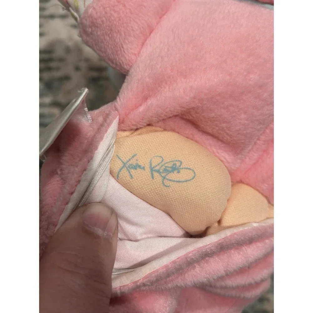 1988 Babyland Cabbage Patch Rattle Doll Xavier Roberts Pink